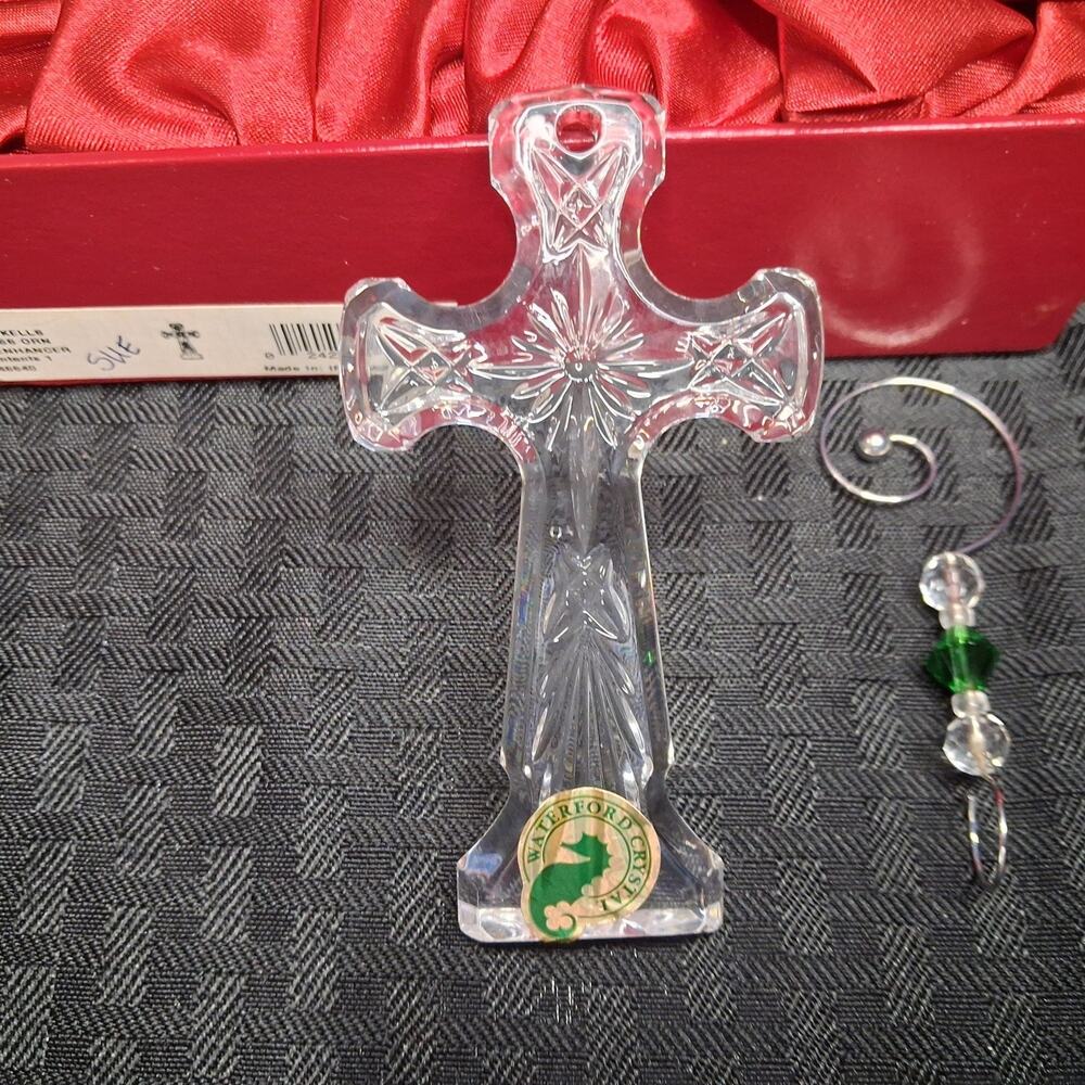 Waterford Crystal 2008 Kells Cross Ornament W/Enhancer 146640
